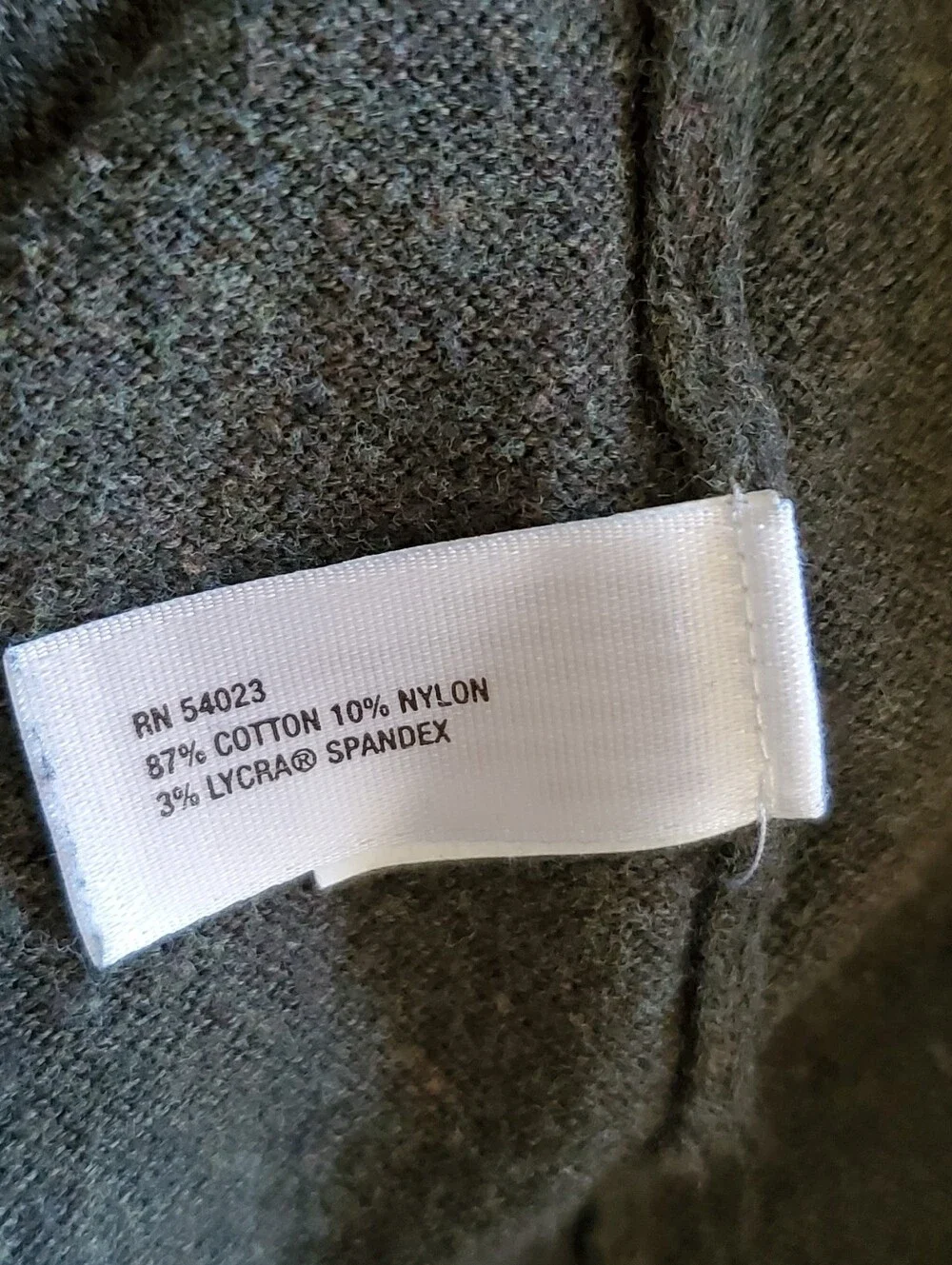 Gap Unisex Turtleneck Sweater Olive Green Combed Cotton Pullover